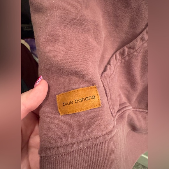 Blue Banana Mauve Hoodie - Picture 3 of 7